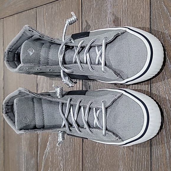 Sperry Rave Verge Hi-Top Sneaker Grey Size 9.5 - Picture 4 of 16